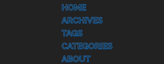 Menu Hover Fill Text
